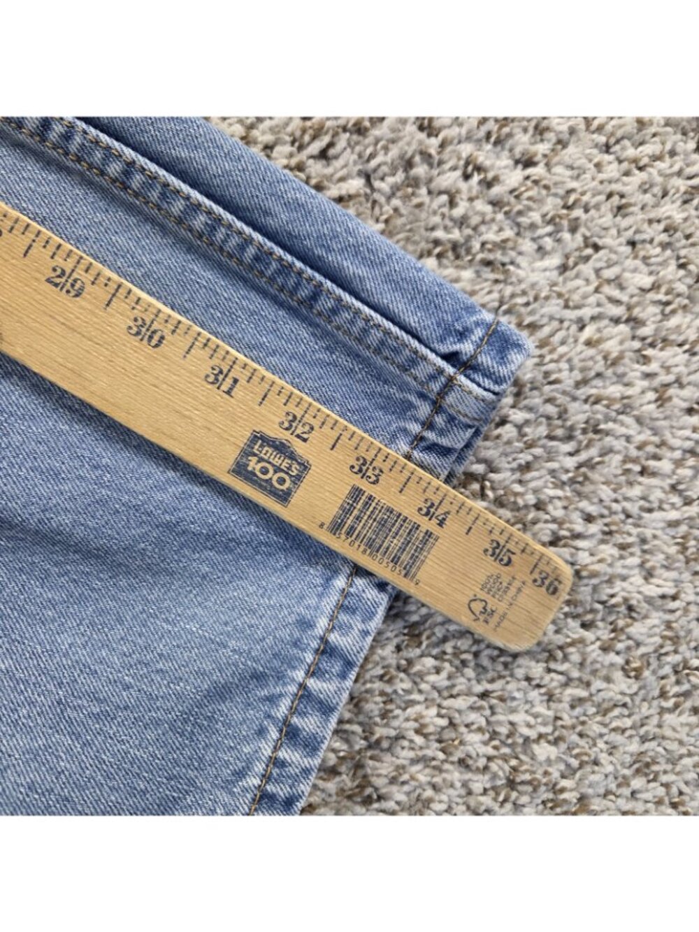 Levis 560 Jeans Mens 36x34 Medium Wash Blue Denim Comfort Fit Relaxed Tapered - Picture 5 of 8